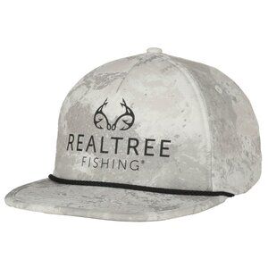 Realtree Fishing Rope Hat Outdoor Cap Camo Snapback Flat Bill Adult OSFM